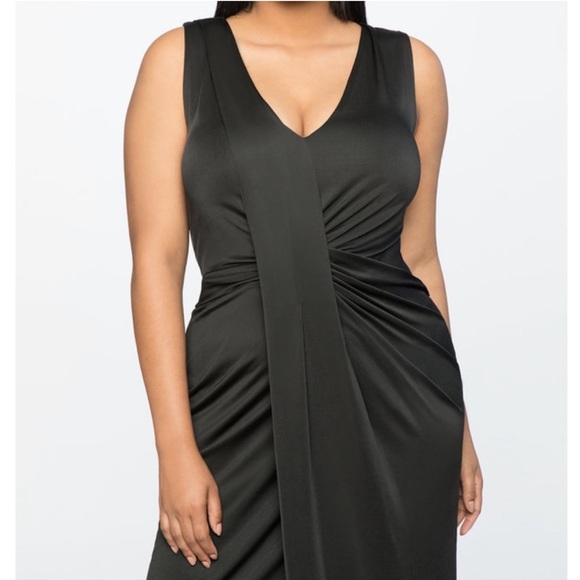 Jason Wu x Eloquii Drape Front Dress Size 18 - Picture 2 of 9